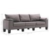 vidaXL Sofa Taupe 3-Seater Fabric