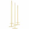 vidaXL Wedding Arch 3 pcs Gold Steel