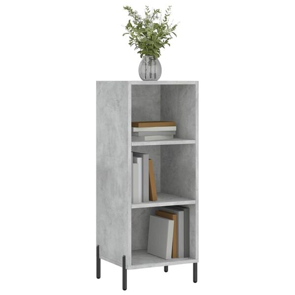 vidaXL Sideboard Concrete Grey 34.5x32.5x90 cm Engineered Wood