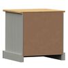 vidaXL Bedside Cabinet VIGO Grey 42x35x42 cm Solid Wood Pine
