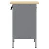 vidaXL Work Bench with Drawer with Lock Red and Grey 50 x 55 x 85 cm