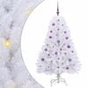 vidaXL Artificial Hinged Christmas Tree White 150 cm PVC and Steel