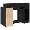 vidaXL Desk with Drawer Black oak 120 x 55 x 91 cm Engineered wood