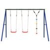 vidaXL Outdoor Swing Set with Swings and Disc Swing
