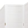 vidaXL Room Divider&nbsp;5 Panels White Solid Wood Paulownia