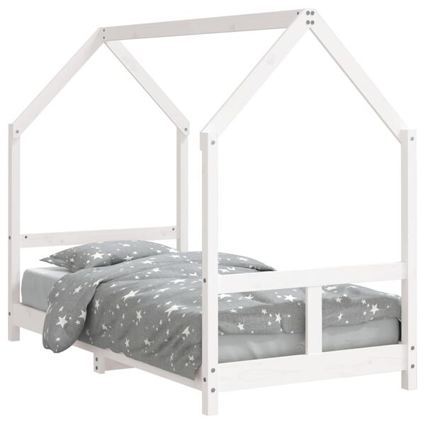 vidaXL Kids Bed Frame White 80x160 cm Solid Wood Pine
