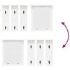 vidaXL Wall-Mounted Coat Rack White 85 x 10 x 45 cm Engineered wood
