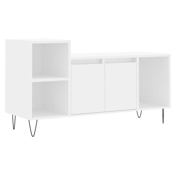 vidaXL TV Cabinet White 100x35x55 cm Engineered Wood