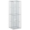 vidaXL Gabion Raised Bed 50 x 50 x 150 cm Galvanised Steel Silver