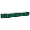 vidaXL Raised Garden Bed Green 480 x 80 x 55 cm cold-rolled steeel