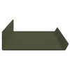 vidaXL Floating Shelf 4 pcs Olive Green 60 x 9 x 2.5 cm Steel