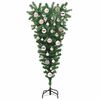 vidaXL Upside-down Artificial Pre-lit Christmas Tree with Ball Set PVC