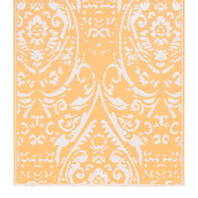 vidaXL Outdoor Carpet Orange and White 120x180 cm PP
