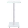vidaXL U-Shaped Side Table Transparent 45x30x58 cm Tempered Glass