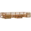 vidaXL Outdoor Sofa Set 8 pcs Natural Solid Acacia Wood