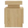 vidaXL Bedside Cabinet Sonoma Oak 45x35x52 cm Engineered Wood