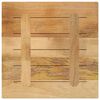 vidaXL Table Top 60x60x3.8 cm Square Solid Wood Rough Mango