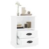 vidaXL Bedside Cabinets 2 pcs High Gloss White 43x36x60 cm