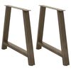 vidaXL Dining Table Legs A-Shaped 2 pcs 100x(72-73) cm Steel