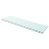 vidaXL Shelves 2 pcs Panel Glass Clear 100x25 cm