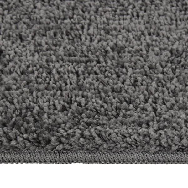 vidaXL Shaggy Rug Dark Grey 160x230 cm Anti Slip