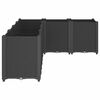 vidaXL Garden Planter Black 160x120x53 cm PP