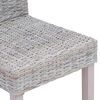 vidaXL Dining Chair 2 pcs White Wash 45 x 54 x 93 cm