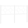 vidaXL Metal Replace Headboard White 150 cm