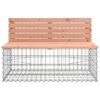 vidaXL Garden Bench with Gabion Basket Solid Wood Douglas
