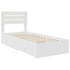 vidaXL Bed Frame with Drawer with Headboard Manual Engineered Wood