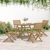 vidaXL 7 Piece Garden Dining Set Solid Wood Acacia