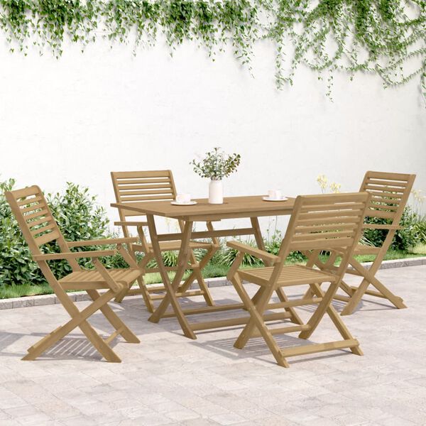 vidaXL 7 Piece Garden Dining Set Solid Wood Acacia