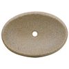 vidaXL Countertop Basin Sand Oval 59x40x15 cm Ceramic