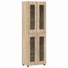 vidaXL TV Cabinet Set with Drawer with Door Sonoma Oak Engineered Wood
