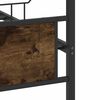 vidaXL Bed Frame without Mattress Smoked Oak 150x200 cm King Size Engineered Wood