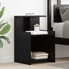 vidaXL Bedside Cabinet 2 pcs Black Oak 40 x 35 x 60 cm Engineered Wood