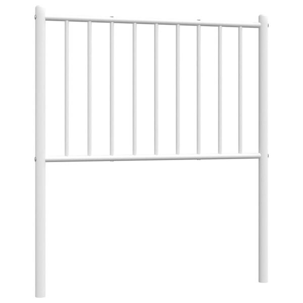 vidaXL Metal Replace Headboard White 75 cm
