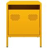vidaXL Bedside Cabinet&nbsp;Mustard Yellow 35x39x43.5 cm Steel