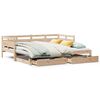vidaXL Daybed with Trundle and Drawers without Mattress 90x190 cm Single