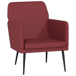 vidaXL Armchair Wine Red 61x78x80 cm Faux Leather