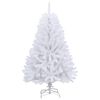 vidaXL Artificial Hinged Christmas Tree with Stand White 150 cm
