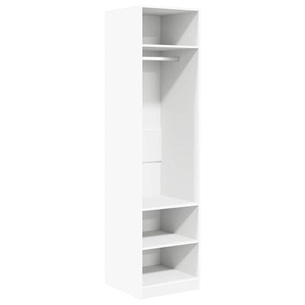 vidaXL Wardrobe White 50x50x200 cm Engineered Wood