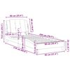 vidaXL Bed Frame without Mattress "Zadar" Brown 90x200 cm Faux Leather