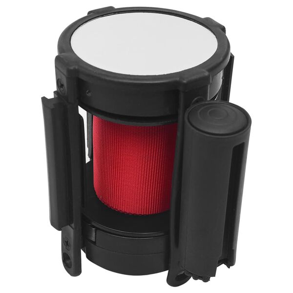 vidaXL Retractable Belt Barrier 200 cm Red