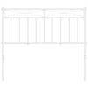 vidaXL Metal Replace Headboard White 107 cm
