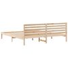 vidaXL Bed Frame with Headboard Brown 180 x 220 cm Solid Pine Wood