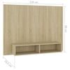 vidaXL Wall TV Cabinet Sonoma Oak 120x23.5x90 cm Engineered Wood