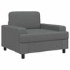 vidaXL Armchair Dark Grey Fabric