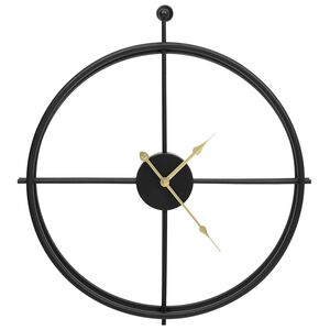 vidaXL Wall Clock Black 52 cm Iron