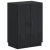 vidaXL Shoe Cabinet HOORN 59.5 x 39.5 x 87 cm Engineered Wood Black